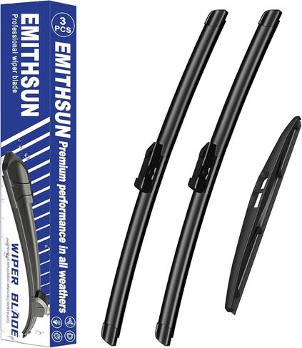 EMITHSUN® Windshield Wipers: Wiper Blades Replacement for Honda CRV CR-V 2023-2025 - Streak-Free & Quiet Visible Clarity While Driving - Exact Replacement for Honda Cars (3 Pack - 24"+19"+10") in Saudi Arabia