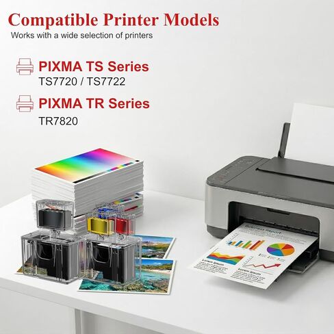 PG-285XL CL-286XL Ink Refill Kit for Canon 285XL 286XL Ink Cartridges Compatible for Canon 285 286 PG-285 CL-286 XL Work with Pixma TS7720 TS7722 TR7820 Printer Ink (12-Pack, 6BK/2C/2M/2Y) in Saudi Arabia