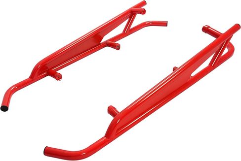 ALMULOO UTV Side Nerf Bars Rock Slider Steel متوافق مع 2017-2024 Can Am Maverick X3 Turbo R استبدال بابين لـ 715003438 UTV Tree Kicker Protector - أحمر in Kuwait