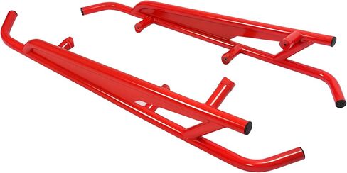 ALMULOO UTV Side Nerf Bars Rock Slider Steel متوافق مع 2017-2024 Can Am Maverick X3 Turbo R استبدال بابين لـ 715003438 UTV Tree Kicker Protector - أحمر in Kuwait