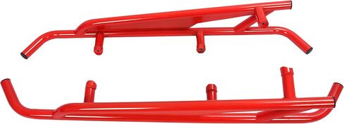 ALMULOO UTV Side Nerf Bars Rock Slider Steel متوافق مع 2017-2024 Can Am Maverick X3 Turbo R استبدال بابين لـ 715003438 UTV Tree Kicker Protector - أحمر in Kuwait