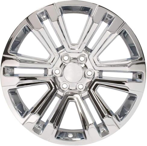 OE Wheels CV44 22 Inch Rim Fits Yukon Denali Style 6x139.7 22x9 Chrome - Hollander 5822 (1) in Kuwait