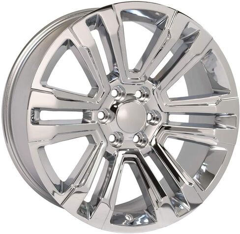 OE Wheels CV44 22 Inch Rim Fits Yukon Denali Style 6x139.7 22x9 Chrome - Hollander 5822 (1) in Kuwait