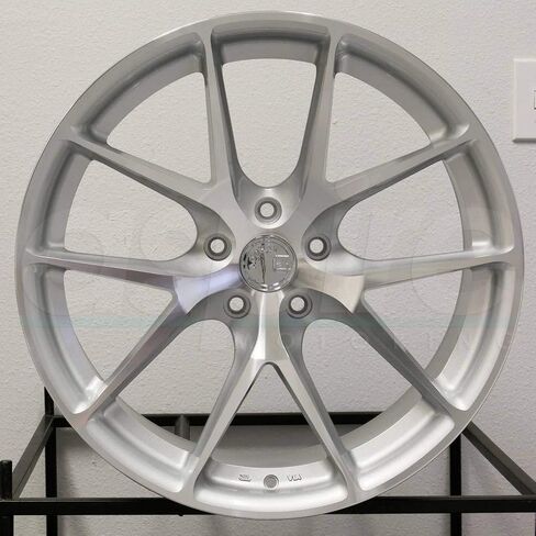 AFF7 18x8.5 Oft 35 5x112 HB: 66.6 Gloss Silver Machined Face by Aodhan Wheels in Saudi Arabia