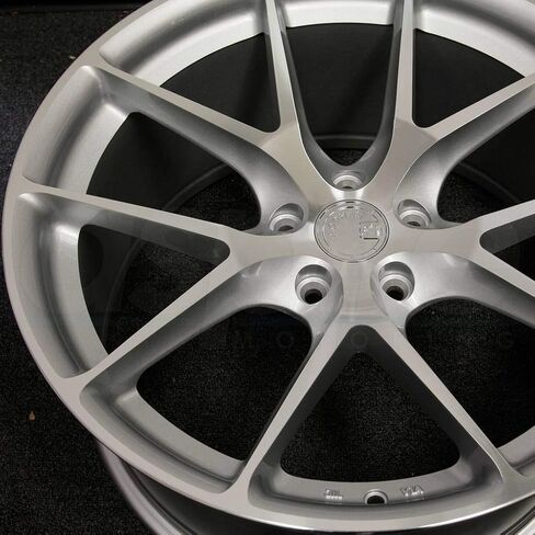 AFF7 18x8.5 Oft 35 5x112 HB: 66.6 Gloss Silver Machined Face by Aodhan Wheels in Saudi Arabia