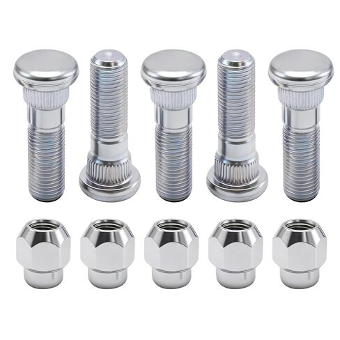 5 Set M12x1.25 Chrome Wheel Lug Stud Nut Set, Replacement for Subaru Forester, Outback, Legacy, and Impreza 2008-2018, Replaces 28365FE001 28171AJ000 in Saudi Arabia