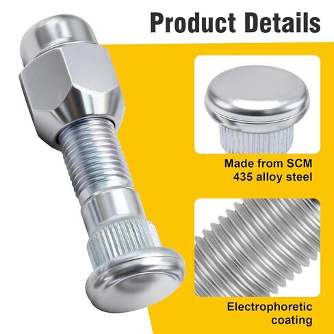 5 Set M12x1.25 Chrome Wheel Lug Stud Nut Set, Replacement for Subaru Forester, Outback, Legacy, and Impreza 2008-2018, Replaces 28365FE001 28171AJ000 in Saudi Arabia