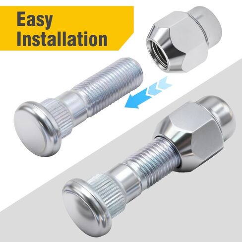 5 Set M12x1.25 Chrome Wheel Lug Stud Nut Set, Replacement for Subaru Forester, Outback, Legacy, and Impreza 2008-2018, Replaces 28365FE001 28171AJ000 in Saudi Arabia