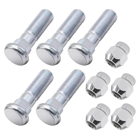 5 Set M12x1.25 Chrome Wheel Lug Stud Nut Set, Replacement for Subaru Forester, Outback, Legacy, and Impreza 2008-2018, Replaces 28365FE001 28171AJ000 in Saudi Arabia