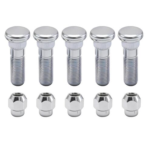 5 Set M12x1.25 Chrome Wheel Lug Stud Nut Set, Replacement for Subaru Forester, Outback, Legacy, and Impreza 2008-2018, Replaces 28365FE001 28171AJ000 in Saudi Arabia