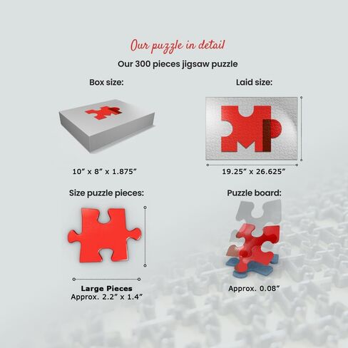 MyPuzzle 63 متنزهًا وطنيًا: خريطة الولايات المتحدة الأمريكية - أحجية الصور المقطوعة المميزة المكونة من 300 قطعة للبالغين in Kuwait