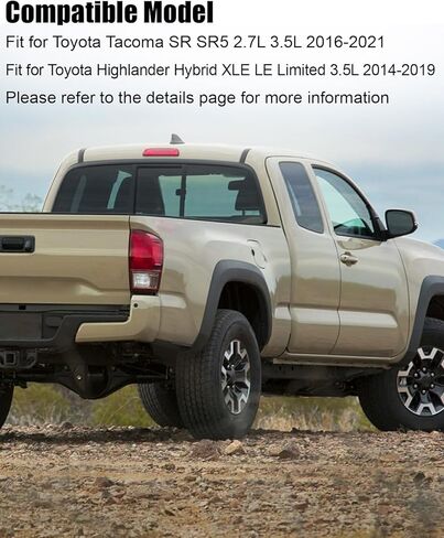 مقبض ناقل الحركة الأوتوماتيكي مناسب لسيارة Toyota Tacoma SR SR5 Sport Highlander 2016 2017 2018 2019، بلاستيك أسود in Kuwait