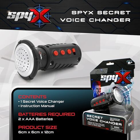 SpyX / Secret Voice Changer. Voice Synthesizer Spy Toy to Disguise Your Voice in Real-time! Junior Secret Agent / Ninja Toy Gadget. Multi-Voice Amplifier Megaphone for Boys & Girls in Saudi Arabia
