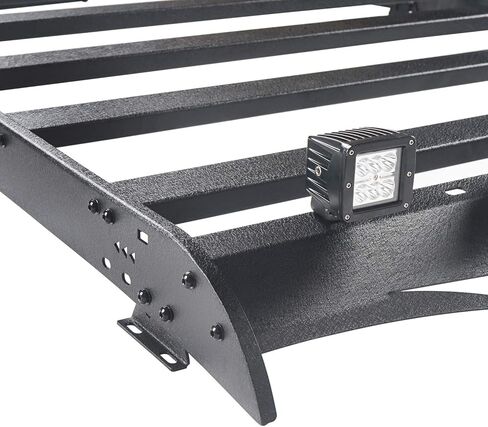 u-Box Tundra Top Roof Rack الأمتعة ناقل البضائع ث / 4X 18W LED أضواء لتويوتا تندرا Crewmax 4-Door رافعة شاحنة خفيفة لنقل السلع 2014-2021 in Kuwait