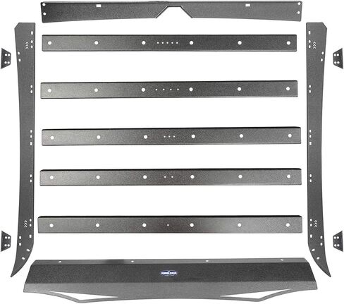 u-Box Tundra Top Roof Rack الأمتعة ناقل البضائع ث / 4X 18W LED أضواء لتويوتا تندرا Crewmax 4-Door رافعة شاحنة خفيفة لنقل السلع 2014-2021 in Kuwait