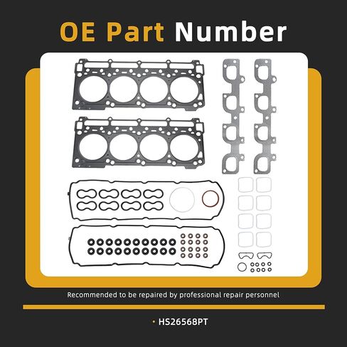 Engine Head Gasket Set, for Chrysler 300 12-14, for Jeep Grand Cherokee 12-20, for Dodge Challenger/Charger/Durango 11-20, for Ram 2500/3500/4500/5500 14-20,6.4L, #OE HS26568PT in Kuwait