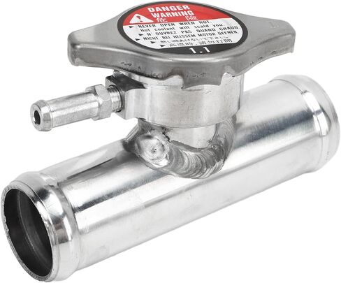 32 mm 1-1/4in Radiator Filler Neck, Aluminum Inline Coolant Filler Neck with 16PSI Cover, Coolant Filler Hose for Projects to Modify or Install Car Radiator Systems in Saudi Arabia