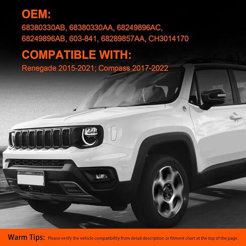 Engine Radiator Coolant Reservoir Expansion Tank and Lower Coolant Outlet Hose Compatible with 2015-2021 Renegade 2.4L, 2017-2022 Compass 2.4L OEM 603-841 68327756AA 68380330AB 68380330AA in Saudi Arabia