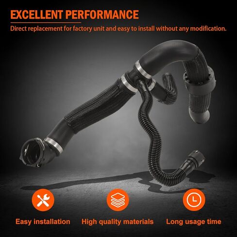 Engine Radiator Coolant Reservoir Expansion Tank and Lower Coolant Outlet Hose Compatible with 2015-2021 Renegade 2.4L, 2017-2022 Compass 2.4L OEM 603-841 68327756AA 68380330AB 68380330AA in Saudi Arabia