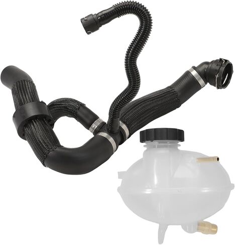 Engine Radiator Coolant Reservoir Expansion Tank and Lower Coolant Outlet Hose Compatible with 2015-2021 Renegade 2.4L, 2017-2022 Compass 2.4L OEM 603-841 68327756AA 68380330AB 68380330AA in Saudi Arabia