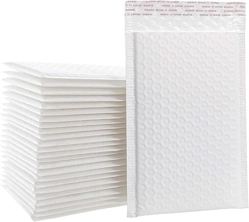 Toria Brands #5 Poly Bubble Mailers 10.5 x 15.25 50 حزمة مغلفات شحن مبطنة، ذاتية الغلق مقاومة للماء ومقاومة للتمزق للأعمال الصغيرة والملابس والكتب والتعبئة والتغليف in Kuwait