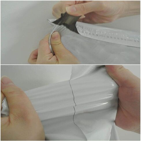 Shop4Mailers 10 × 13 أكياس بريدية بلاستيكية لامعة مزخرفة شكرًا لك، مظروف بريد شحن مقاوم للماء، 2 مل للملابس والملابس والقمصان والكتب - ختم لاصق دائم (100 حزمة) in Kuwait
