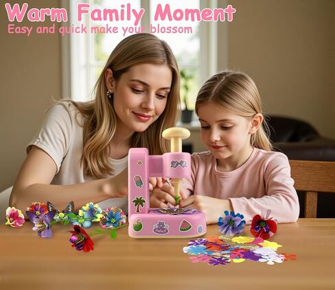 iDrone Fabric Flower Bouquets Toys, 149-in-1 DIY Arts and Crafts Kits for Kids 4-10 Year Old with Butterfly & Sticker Decor, Birthday Gifts for Age 4 5 6 7 8 9 10 Girls (Pink) in Saudi Arabia