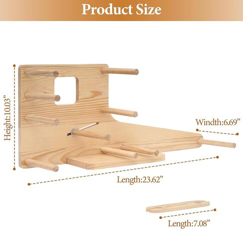 Inkle Loom with Inkle Weaving Shuttle, Wooden Inkle Loom Kit for Knitting & Crochet Supplies, Multi-Craft Table Loom for Beginner,Art & Craft Supplies for Textile Enthusiast's Present in Saudi Arabia