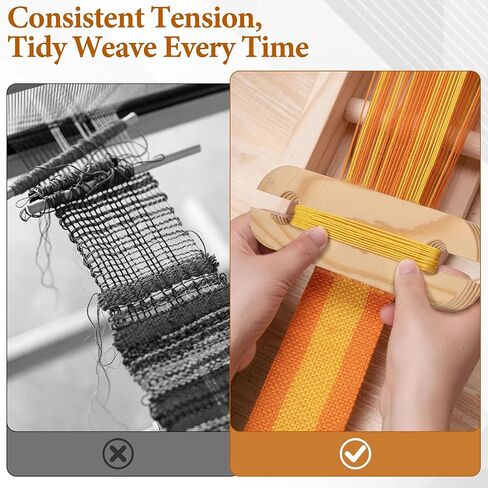 Inkle Loom with Inkle Weaving Shuttle, Wooden Inkle Loom Kit for Knitting & Crochet Supplies, Multi-Craft Table Loom for Beginner,Art & Craft Supplies for Textile Enthusiast's Present in Saudi Arabia