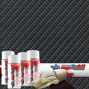 MyDipKit Hydro Dip Kit - Water Transfer Kit - Silver and Clear Carbon Fiber CF-623 in Saudi Arabia