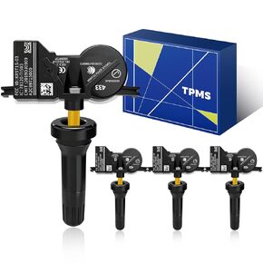 TPMS 433Mhz Pre-Programmed,Compatible with★Jeep Compass(2017-2024)|Grand Cherokee(2018-2020)/★Dodge Durango(2016-2024)/OE#68193586AC(4PCS) Tire Pressure Monitoring Sensor in Kuwait