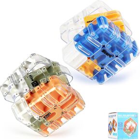 2 Pack 3D Maze Cube Puzzle for Kids & Adults, Labyrinth Brain Teaser Game for Sibling Race & Travel, Gravity Memory Logic Toy Gift for Boys Girls 8-12, Sensory Fidget Box in Saudi Arabia