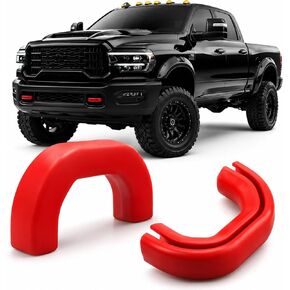 2Pcs Front Tow Hook Covers - Compatible with 2019-2026 Ram 2500 3500, Red Tow Hook Cover Caps, Front Bumper Exterior Trim Accessories in Saudi Arabia