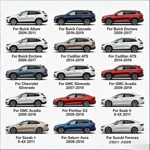 4 قطع أجهزة استشعار ضغط الإطارات 315 ميجا هرتز لسيارة Chevy Silverado(2007-2019)، لسيارة GMC Acadia(2009-2019)، لسيارة Buick Enclave(2009-2017)، لسيارة Cadillac ATS(2014-2019)، استبدال OE المباشر 7002051 in Kuwait