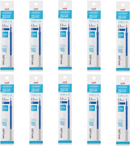 Mitsubishi Pencil Ballpoint Pen Refill Jet Stream Light Touch Ink 0.5 Blue 10 Pens SXRL5.33 10P in Saudi Arabia