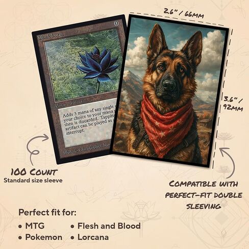 Good Boy MTG Card Sleeves (Smooth) - 104 Count Standard Size TCG Sleeves - Compatible with Magic The Gathering - Double Sleeving - Original Art Design, Premium Protection in Saudi Arabia