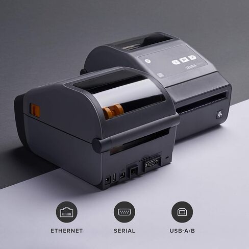 Zebra ZD620d Direct Thermal Desktop Printer 203 dpi Print Width 4 in Ethernet Serial USB Cutter Preinstalled ZD62042-D21F00EZ (Renewed) in Kuwait