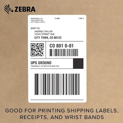 Zebra ZD620d Direct Thermal Desktop Printer 203 dpi Print Width 4 in Ethernet Serial USB Cutter Preinstalled ZD62042-D21F00EZ (Renewed) in Kuwait