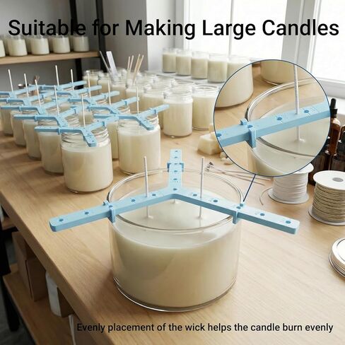 semihacker 3 pcs Universal Wick Centering Tool,Adjustable Candle Wick Centering Stabilizer Tool, Universal Candle Wick Placer Fit Most Containers, Wick Holders for Candle Making Essentials in Saudi Arabia