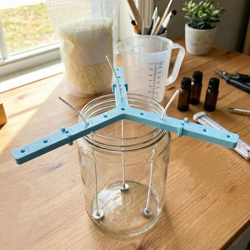 semihacker 3 pcs Universal Wick Centering Tool,Adjustable Candle Wick Centering Stabilizer Tool, Universal Candle Wick Placer Fit Most Containers, Wick Holders for Candle Making Essentials in Saudi Arabia
