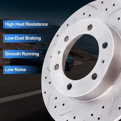 مجموعات الفرامل الأمامية مع منصات ودوارات متوافقة مع Toyota 4runner 2008-2009، لتويوتا Fj Cruiser 2008-2014، لتويوتا تاكوما 2008-2023؛ مع 6 عجلات العروة in Kuwait