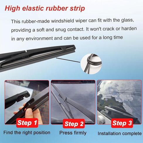 ذراع شفرة الممسحة الخلفية من AUCERAMIC مناسب لسيارة Honda CR-V 2007-2011، لسوبارو Outback 2005-2006، يستبدل 76720SWA003 76730SFA003 76721SCVA01 (12 بوصة + 14 بوصة) in Kuwait
