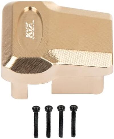 KYX Racing CNC تشكيله النحاس المحور الأمامي المحور الخلفي غطاء تفاضلي غطاء فرق ترقيات أجزاء الملحقات لسيارة 1/18 RC الزاحفة TRX4M in Kuwait