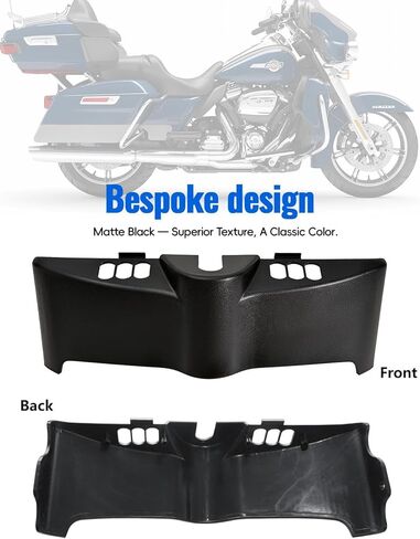 تنورة داخلية لـ Street Glide 14-23، غطاء لوحة لوحة التبديل، غطاء جناح الخفاش لـ Harley Touring Ultra Classic Limited Electra Glide Street Glide 2014-2023، أسود مطفي in Kuwait