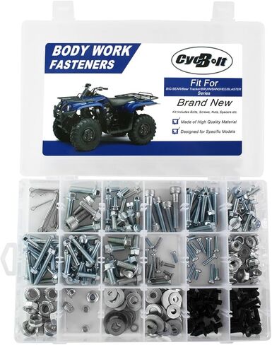 ATV 260 PCS Body Work Bolt Set Compatible with Big Bear 350/400/ 250/40, YFM25XS Bear Tracker 250, Bruin 350/250, Banshee 350/200 Body Screw Kits Fastener Set in Saudi Arabia