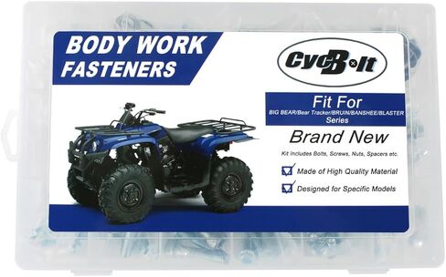 ATV 260 PCS Body Work Bolt Set Compatible with Big Bear 350/400/ 250/40, YFM25XS Bear Tracker 250, Bruin 350/250, Banshee 350/200 Body Screw Kits Fastener Set in Saudi Arabia