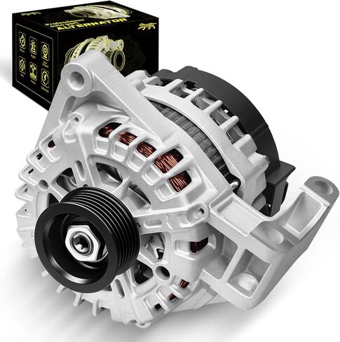 Oktiger Upgraded Alternator for Chevy Impala 2012-2020 3.6L Captiva Sport 2012, for GMC Terrain 2010-2012 3.0L, for Buick Lacrosse, for Cadillac Srx, 12V 150Amp Clockwise 6-Groove Pulley, OE 13502585 | Precision CNC castings + die-cast aluminum housing, P in Kuwait