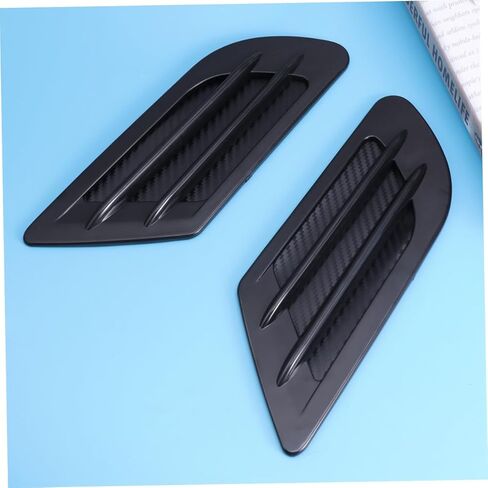 GALPADA 2Pcs Black Side Air Vent Decoration Stickers for Auto Suv Grille Trim Adhesive Intake Cover Easy Installation Heat Resistant Plated Material in Kuwait
