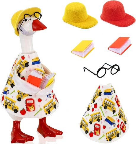 Summer Desk Goose Outfits 7 Inch,Desk Goose Outfits Felt Costume with Beach Ball and Cute Hat, Home and Outdoor Decoration for Desktop Goose Statues in Saudi Arabia