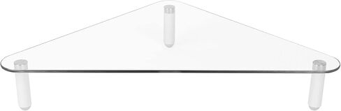 Kantek Extra-Wide Glass Monitor Riser with 8mm Tempered Glass Platform and 60-Pound Capacity, Clear Glass (MS380), 3.3" x 39.4" x 10.2" in Kuwait